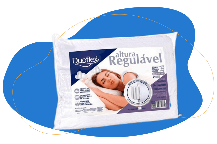 Travesseiro Duoflex Regulável
